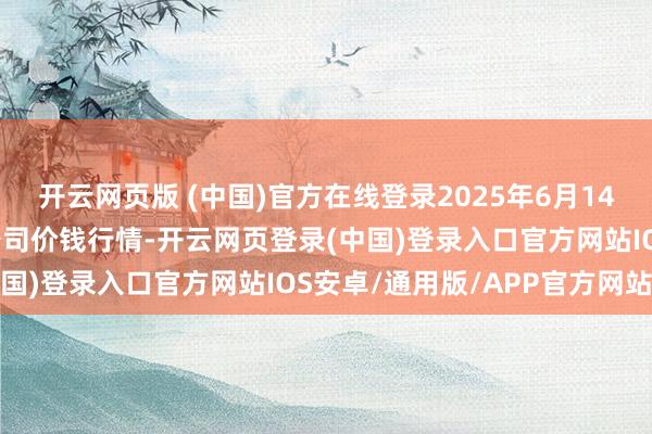开云网页版 (中国)官方在线登录2025年6月14日河南内黄果蔬城有限公司价钱行情-开云网页登录(中国)登录入口官方网站IOS安卓/通用版/APP官方网站